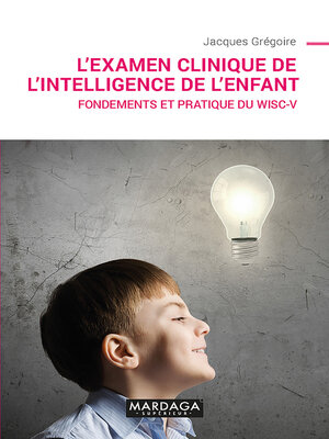 cover image of L'examen clinique de l'intelligence de l'enfant